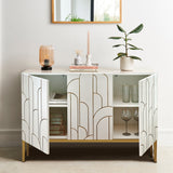 Gatsby 3 Door Sideboard – Snow White - Laura James 