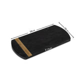 Grazeley 38x18cm  Marble Serving Board - Black