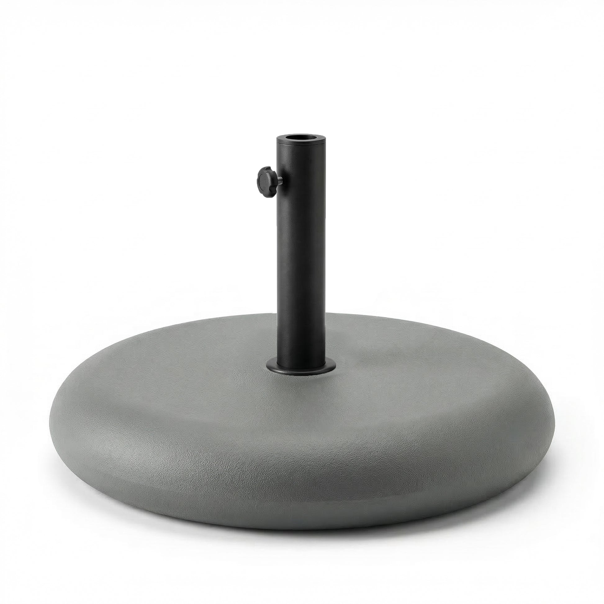  25kg Round Parasol Base - Grey Concrete - Laura James