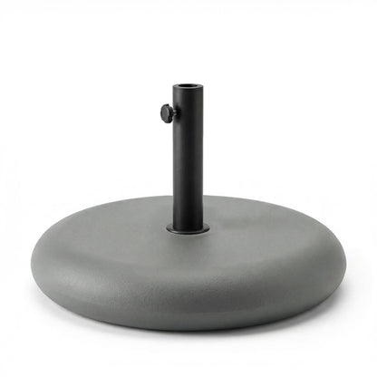  25kg Round Parasol Base - Grey Concrete - Laura James