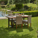 Hali Table With 4 Oliver Dining Chairs - 175cm