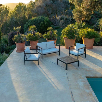 Halston Garden Conversation Sofa Set - Black - Laura James