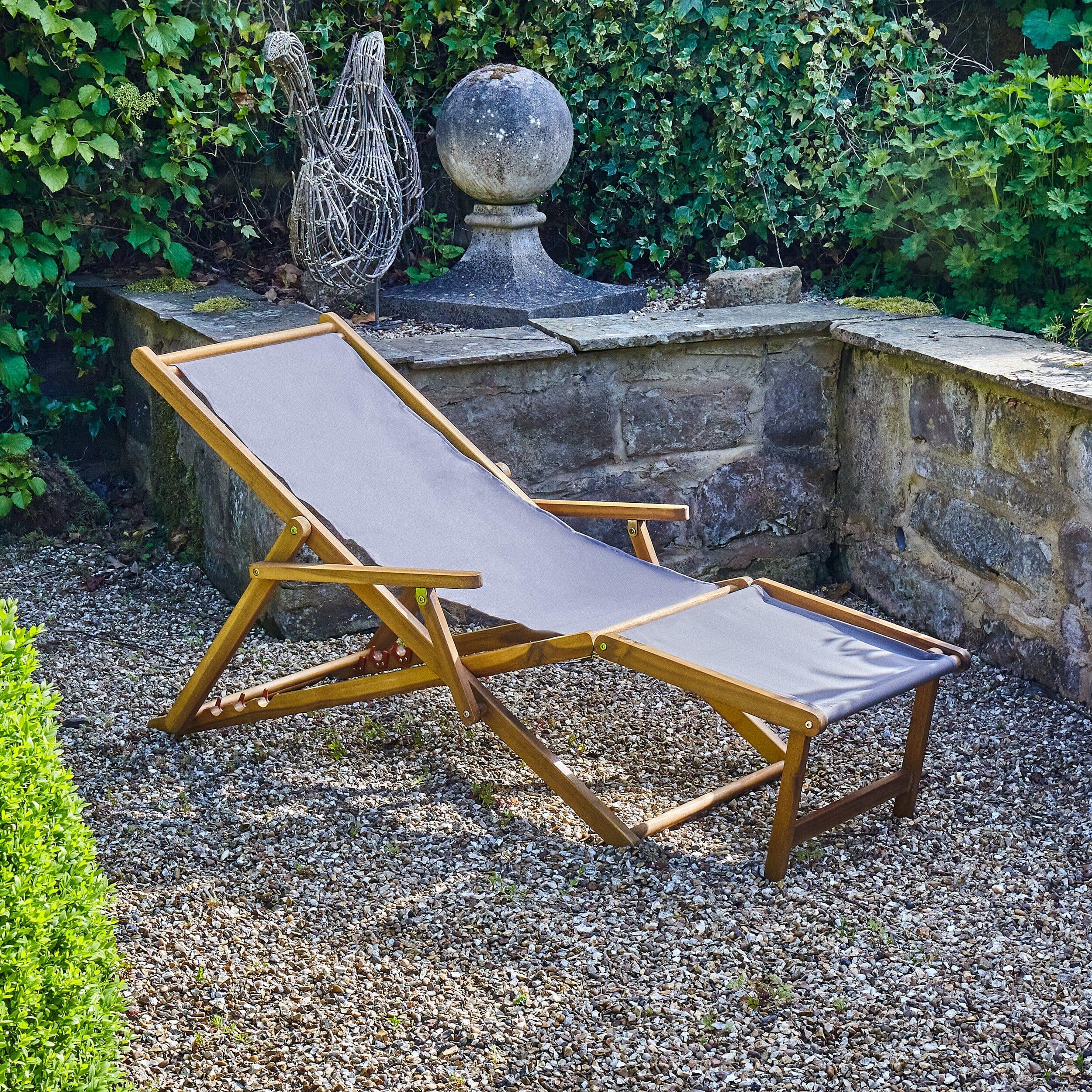 Harbour Dark Grey Sun Lounger Laura James