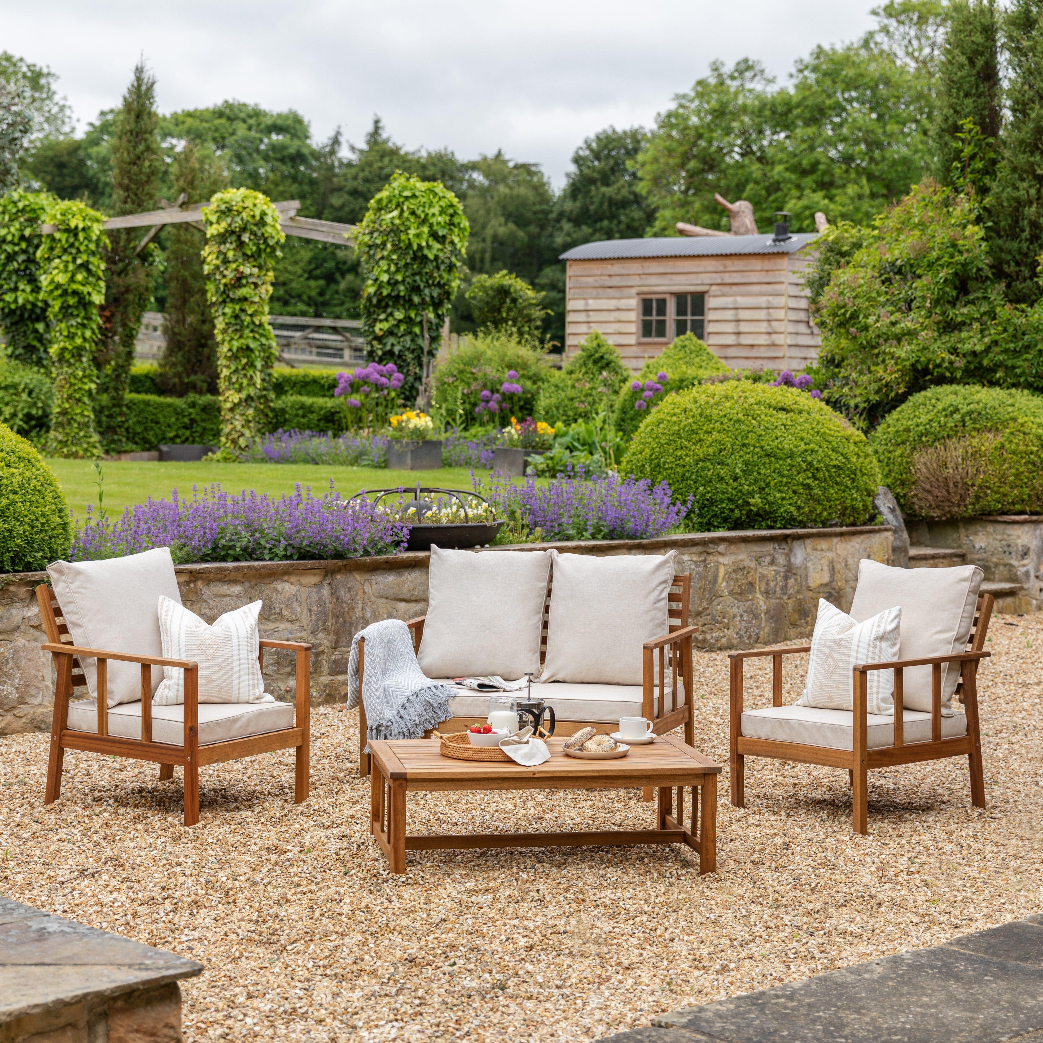 Cream garden sofa deals