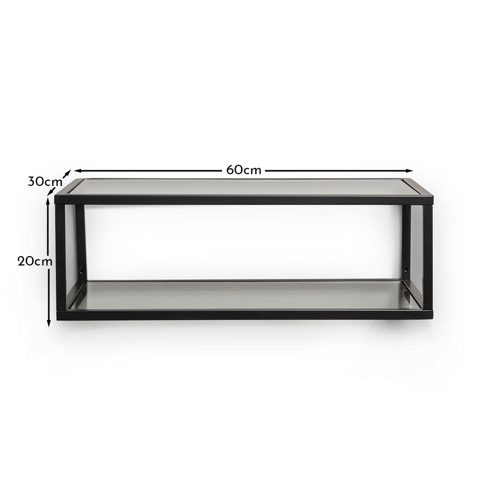 Harris Black Metal Industrial Shelf Bookcase - Laura James