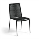 Ryder Dining Chair Set of 2 - Black Rope - Laura James