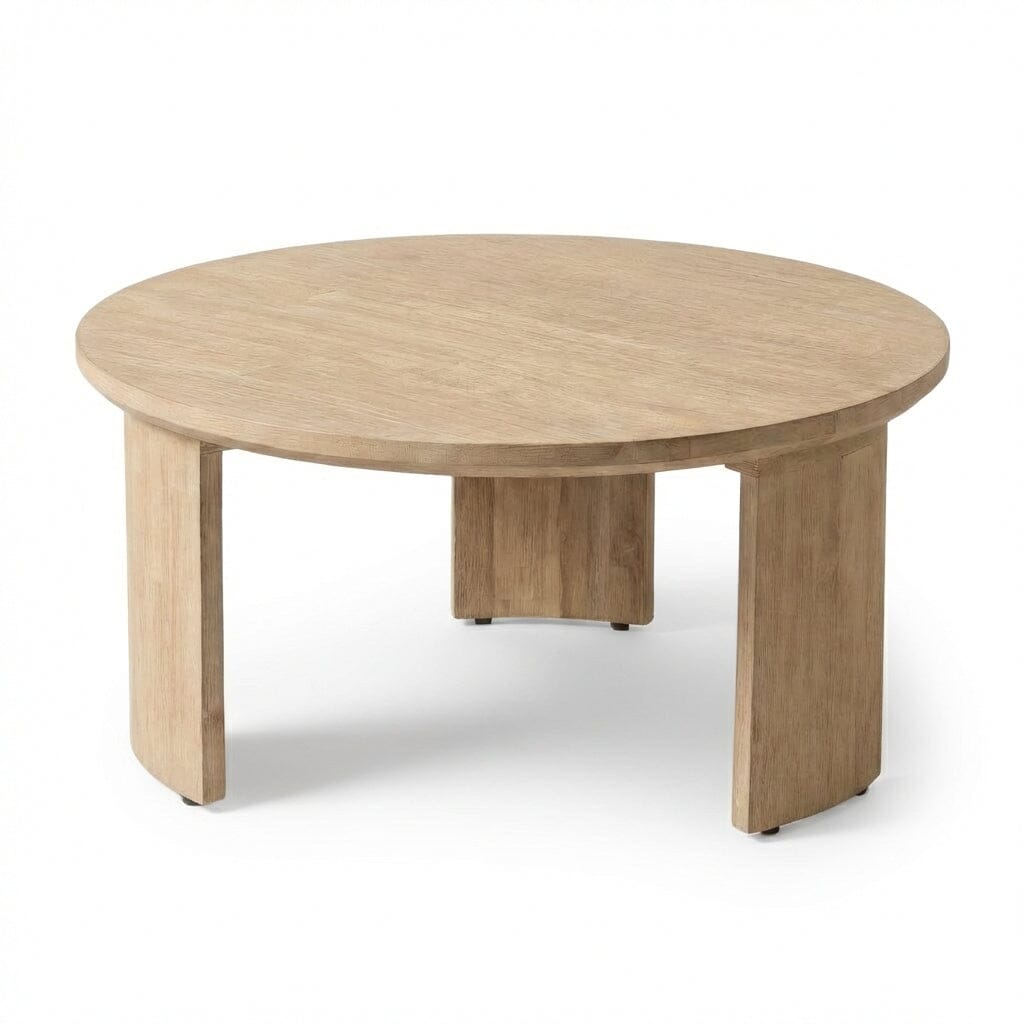 Mali Wooden Garden Coffee Table - Brushed Light Acacia – Laura James