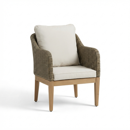 Harlyn Tawny Rattan Garden Armchairs - Set of 2 - Laura James