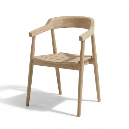 Elowen Light Brushed Acacia Garden Chairs - Set of 2 - Laura James