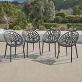 Raquel Dining Chairs - Set of 4 - Black - Laura James