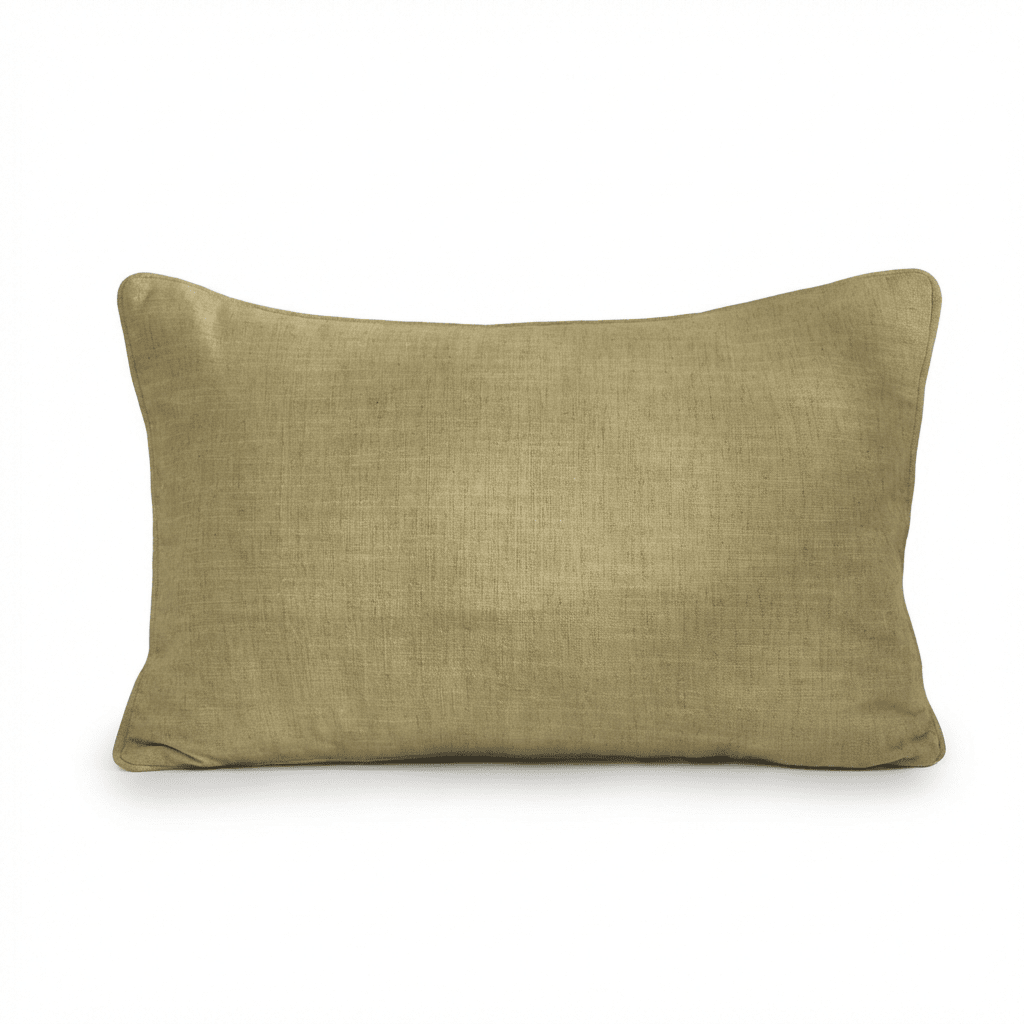 Camber 35x55cm Outdoor Cushion Cover - Sage Green with Off White Piping - Laura James