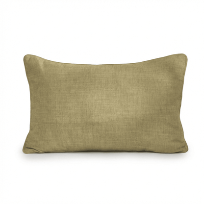 Camber 35x55cm Outdoor Cushion Cover - Sage Green with Off White Piping - Laura James