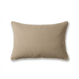 Camber 35x55cm Outdoor Cushion Cover - Sand with Off White Piping - Laura James