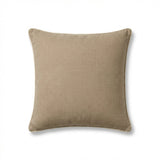 Camber 45x45cm Outdoor Cushion Cover - Sand with Off White Piping - Laura James