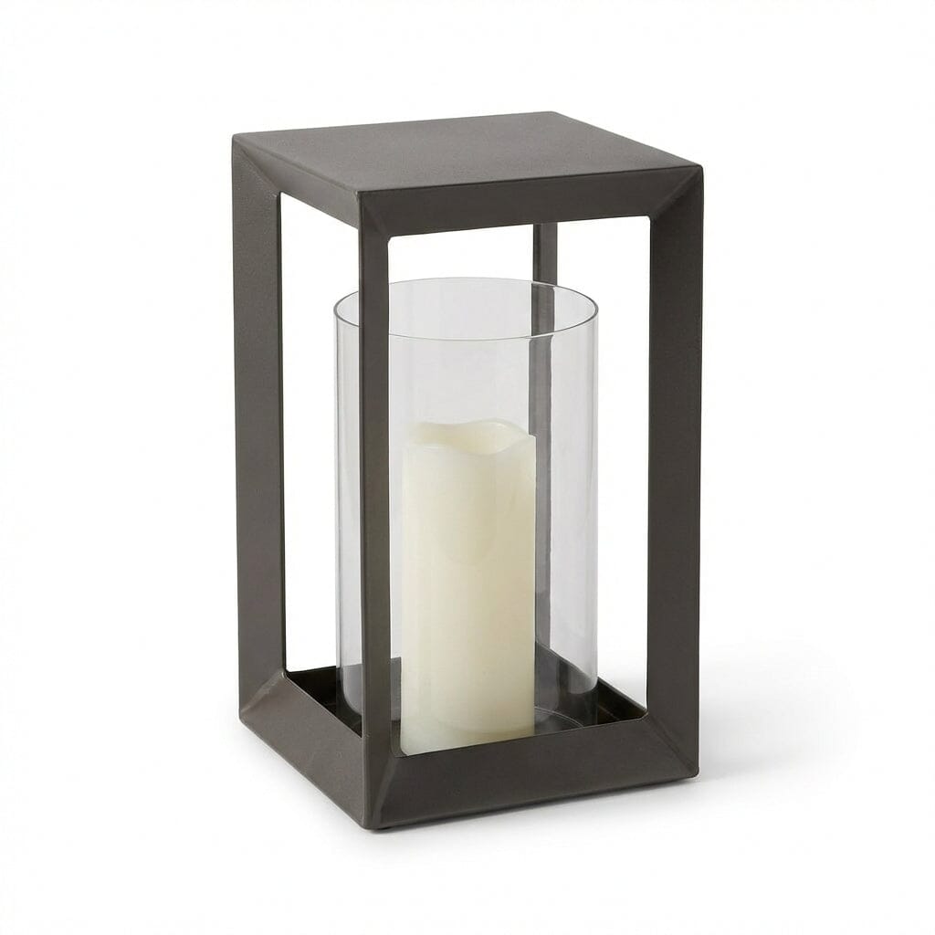 Coxley 35cm Iron Lantern - Nickel - Laura James