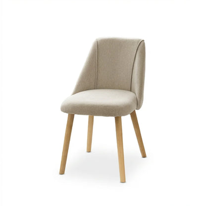Freya Sand Dining Chairs - Set of 2 - Pale Oak Legs - Laura James