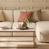 Nara White Marble Coffee Table - Gold Frame - Laura James