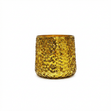 Flivik 12cm Glass Tea Light Holder - Gold - Laura James