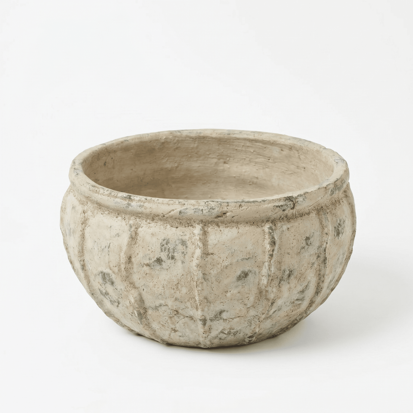 Viana Terracotta 14.5cm Wide Pot - Rustic Green - Laura James