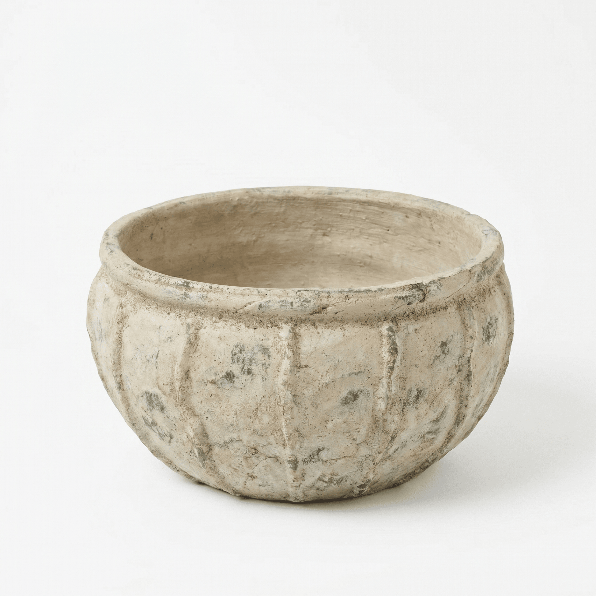 Viana Terracotta 14.5cm Wide Pot - Rustic Green - Laura James