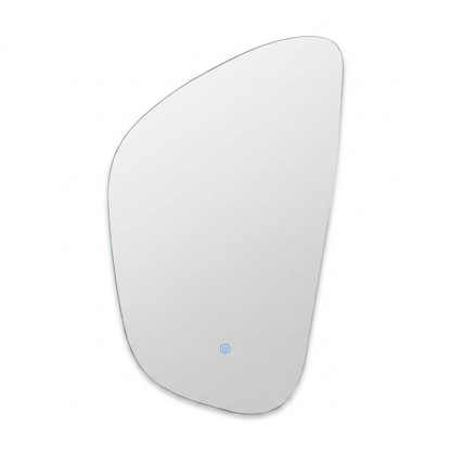 Alder 86x52cm Glass LED Pebble Mirror - Frameless - Laura James
