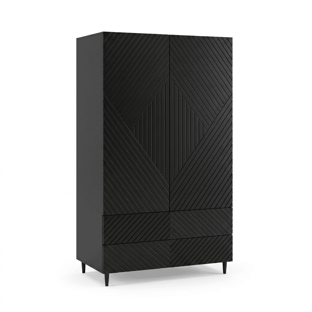 Jack Double Wardrobe - Black - Laura James