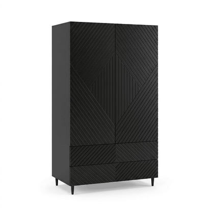 Jack Double Wardrobe - Black - Laura James
