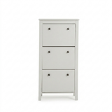 Sandhurst 60cm Three Door Shoe Cabinet - Mist Grey - Laura James