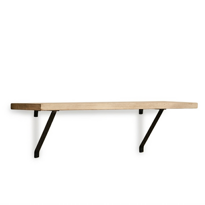 Atlas 100cm Mango Wood Wall Shelf - Whitewash - Laura James