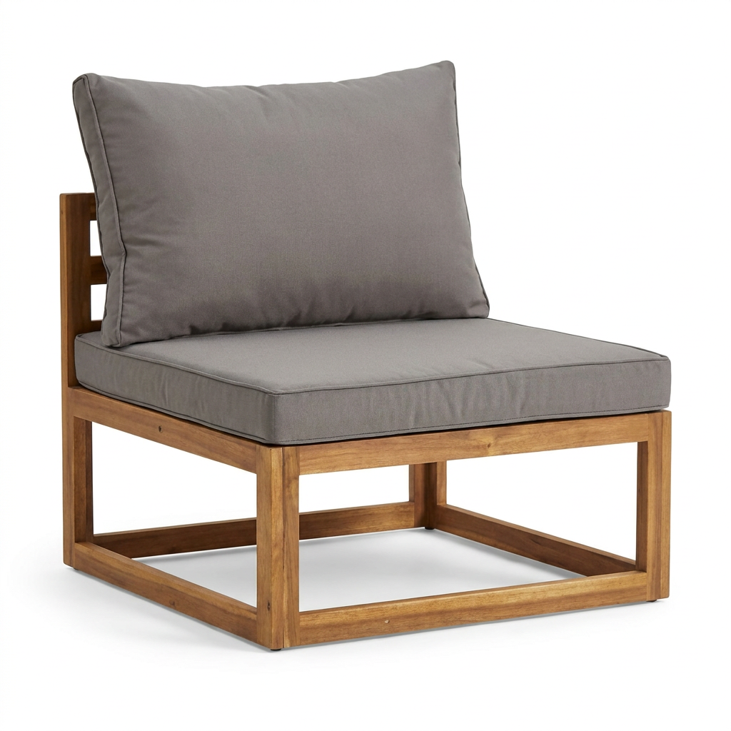 Rowan Wooden Garden Set with 2 Seater Sofa - 2 Chairs with Coffee Table - Laura James