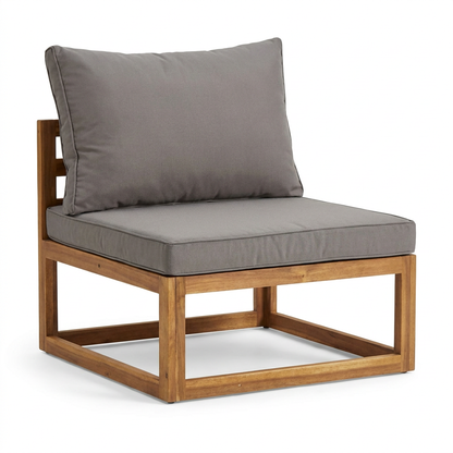 Rowan Wooden Garden Set with 2 Seater Sofa - 2 Chairs with Coffee Table - Laura James