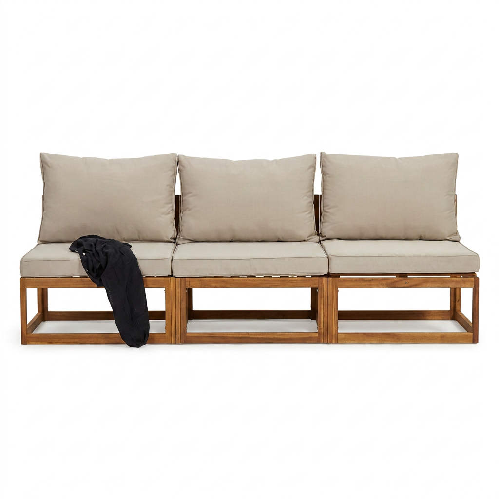 Rowan Sand 3 Seater Garden Sofa - Laura James