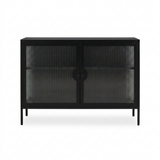 Indiana Black Metal 2 Door Sideboard - 120cm - Laura James 