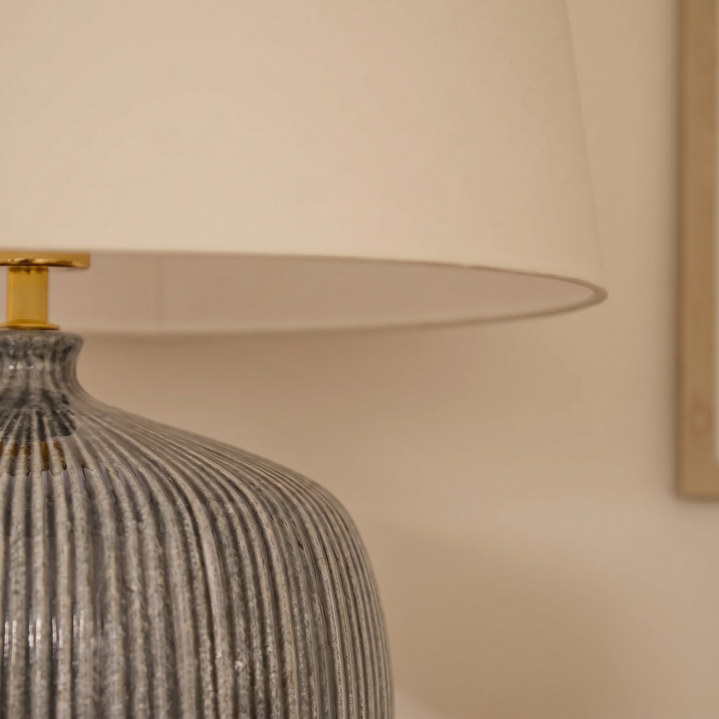 Tongham 31cm Ceramic Lamp Base - Dark Grey - Laura James 