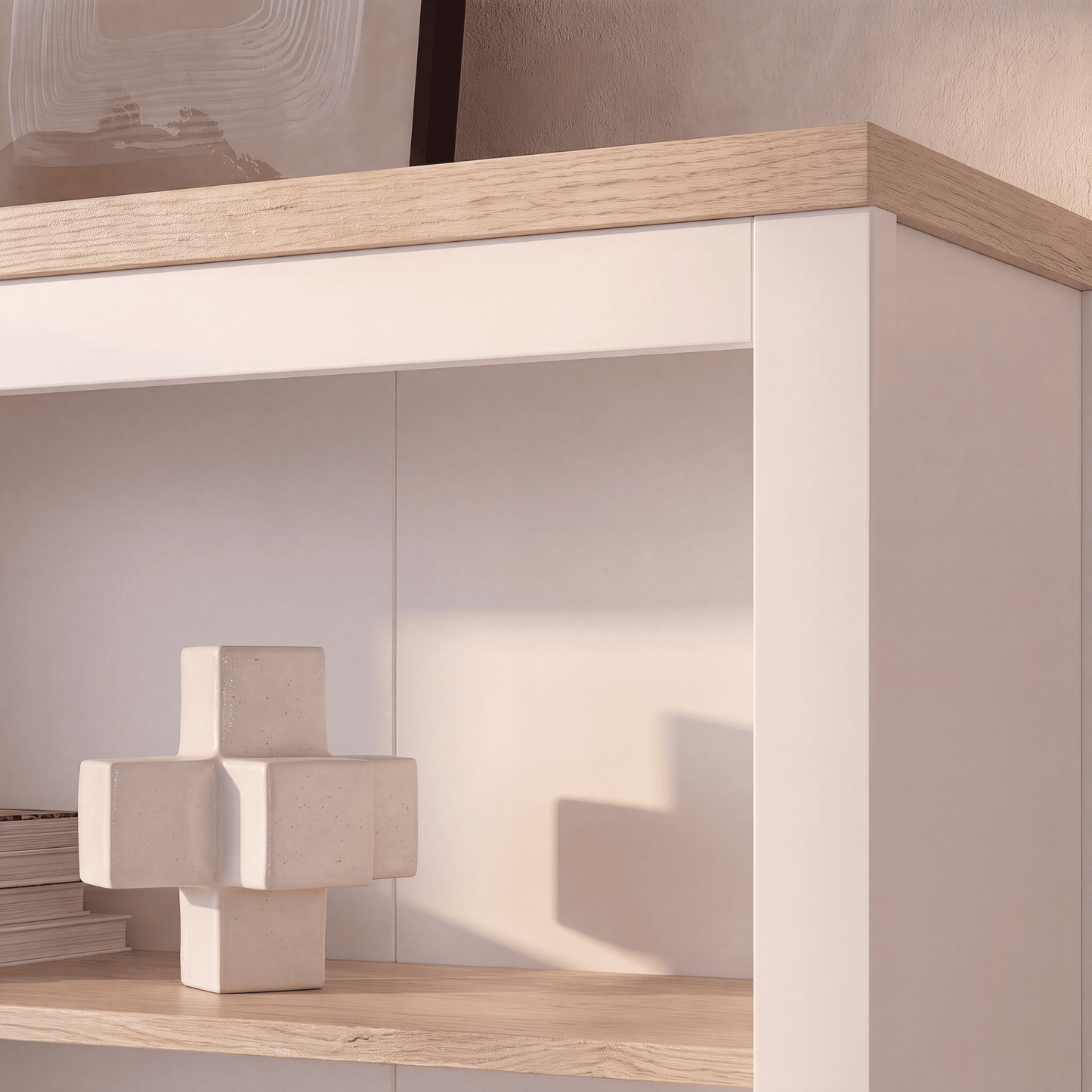 Bampton White Tall  Bookcase - Laura James 