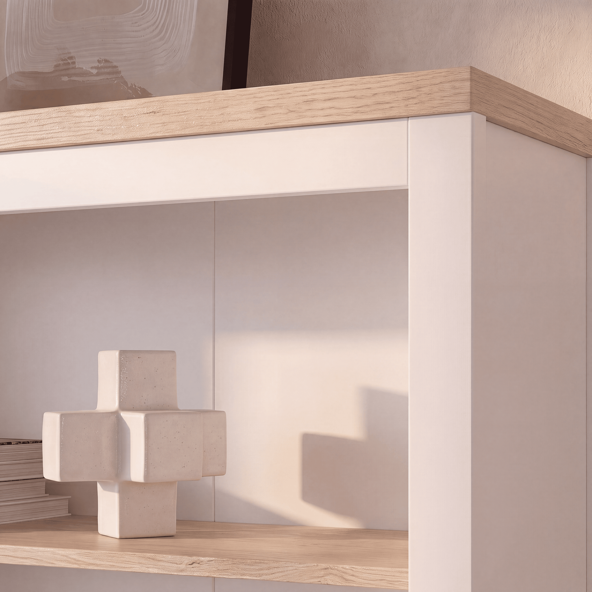 Bampton White Tall  Bookcase - Laura James 