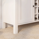 Bampton Sideboard with Wine Rack - Alabaster White - Laura James 