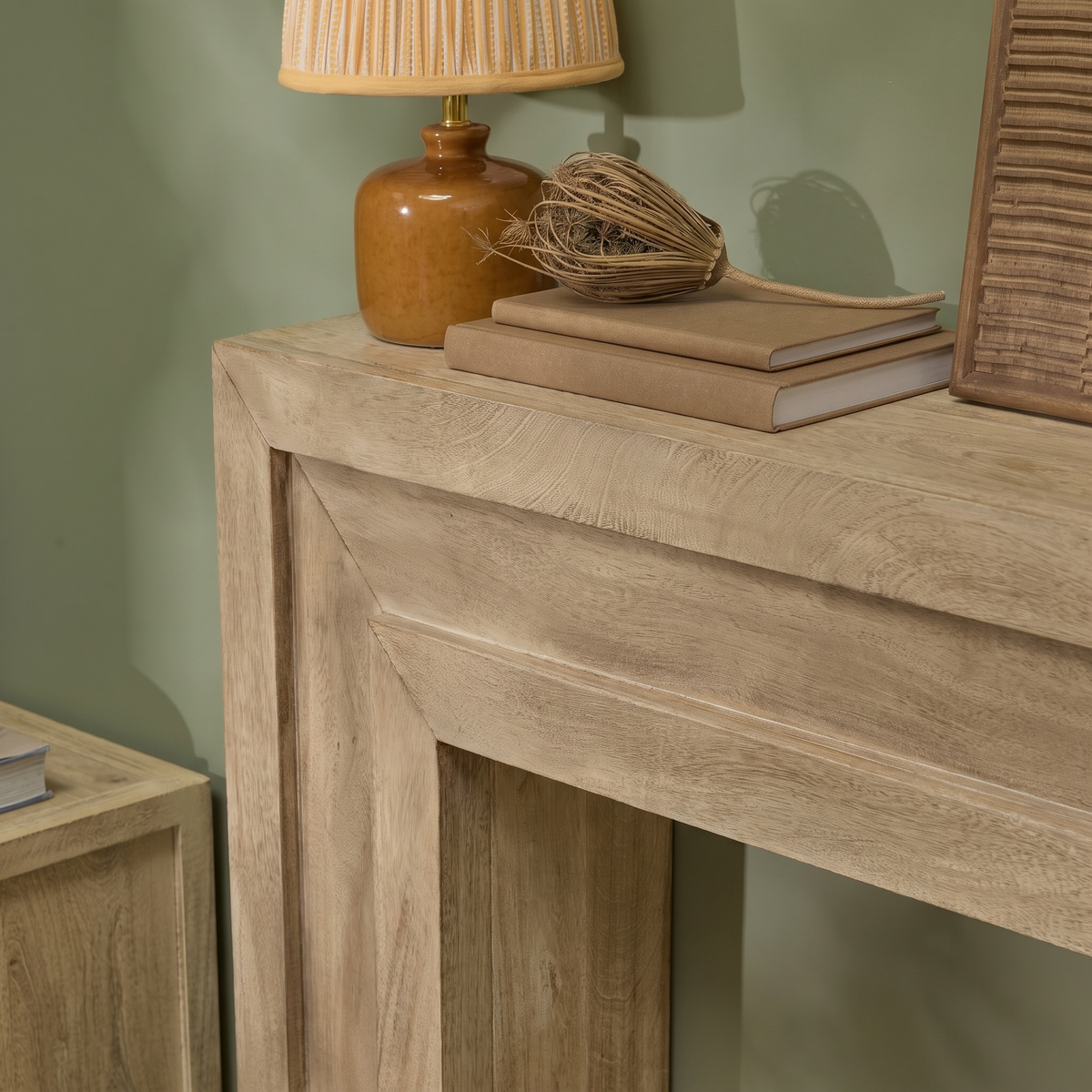 Riley 100cm  Fireplace Surround - Almond Brown - Laura James 