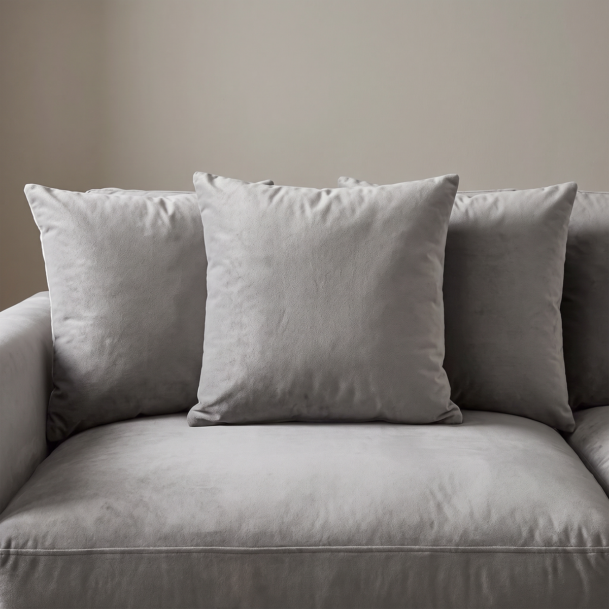 Tracy Scatter Cushions - Set of 3 - Mist Grey Velvet - Laura James 