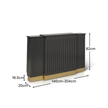 Iliana Extendable Radiator Cover in Charcoal Grey
