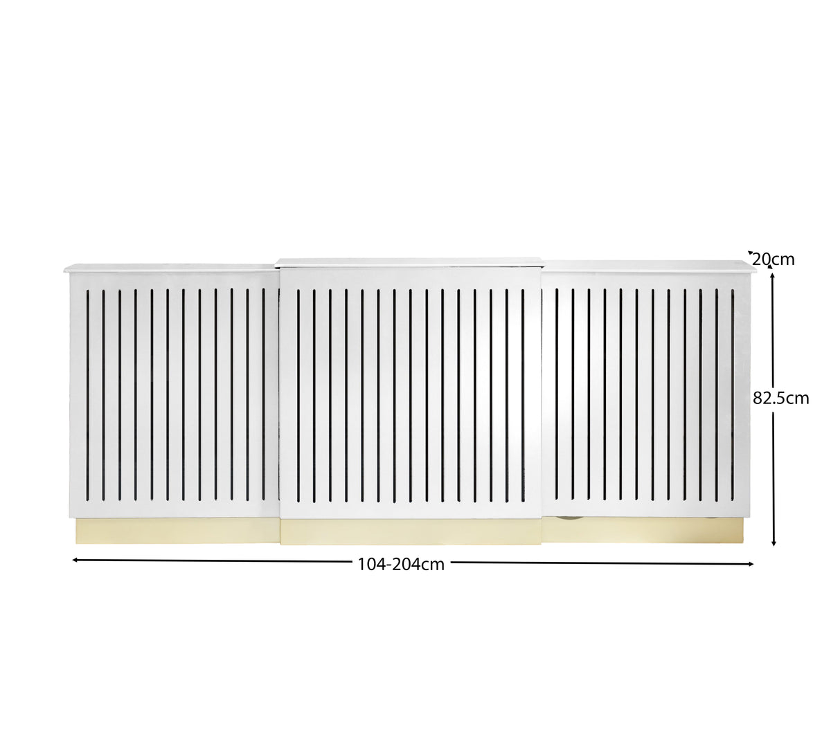 Iliana Extending Radiator Cover - Snow White - Laura James