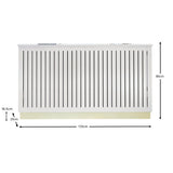 Iliana Large Radiator Cover - Snow White - Laura James