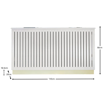 Iliana Large Radiator Cover - Snow White - Laura James