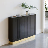 Iliana Medium Radiator Cover in Charcoal Grey - Laura James