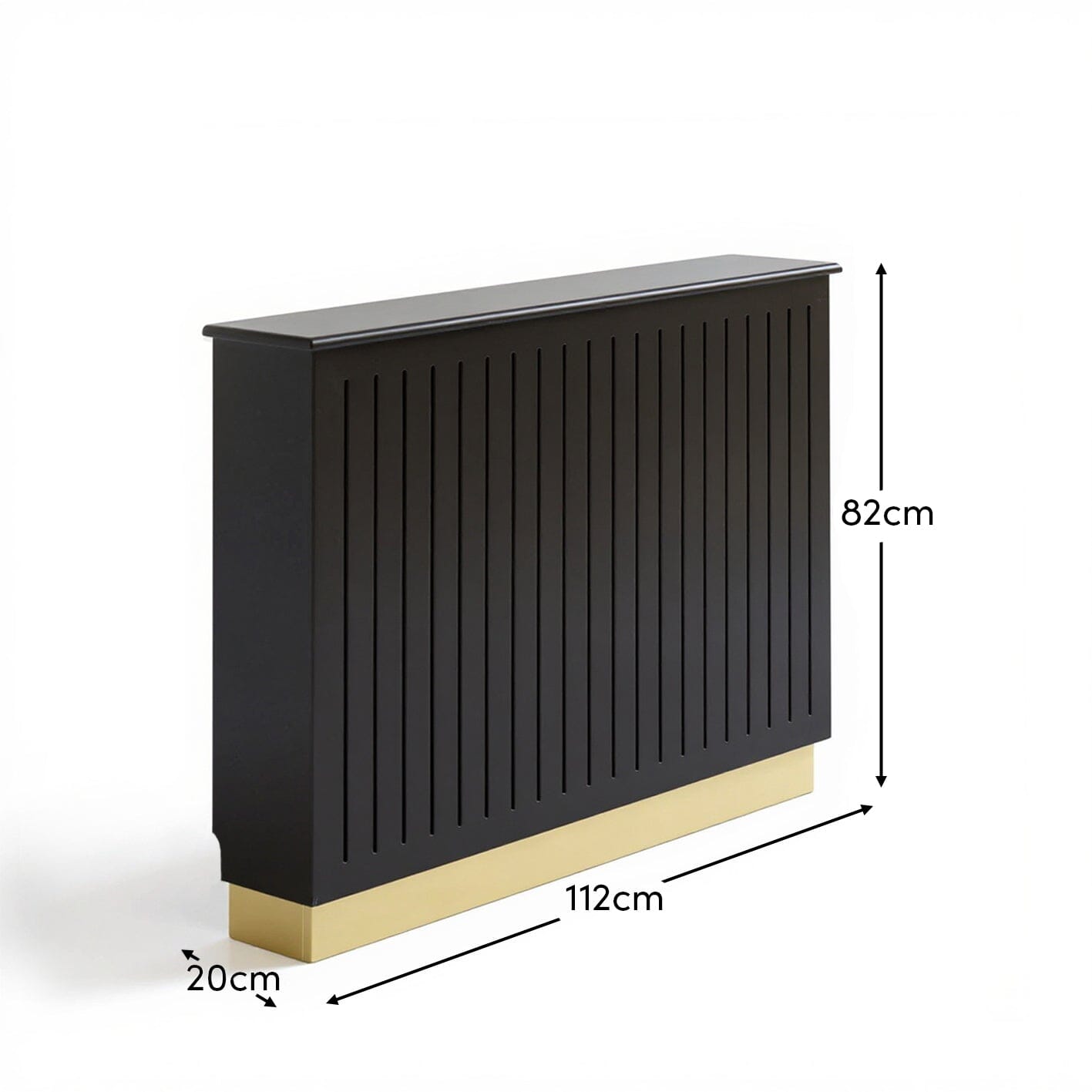 Iliana Medium Radiator Cover in Charcoal Grey - Laura James