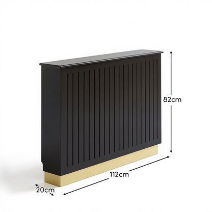 Iliana Medium Radiator Cover in Charcoal Grey - Laura James