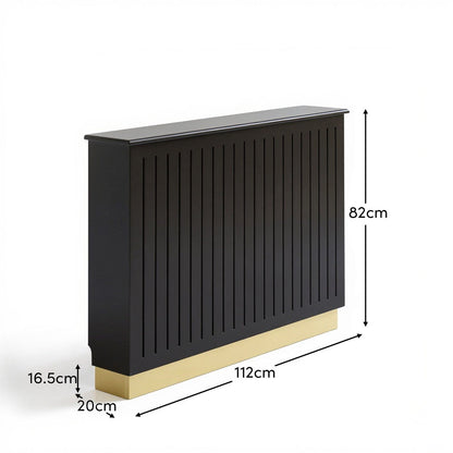 Iliana Medium Radiator Cover in Charcoal Grey - Laura James