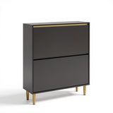 Iliana Shoe Cabinet - 2 Door - Charcoal Grey