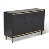 Iliana Charcoal Grey 2 Door 2 Drawer Sideboard - Laura James