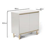 Iliana White 2 Door Sideboard - Laura James